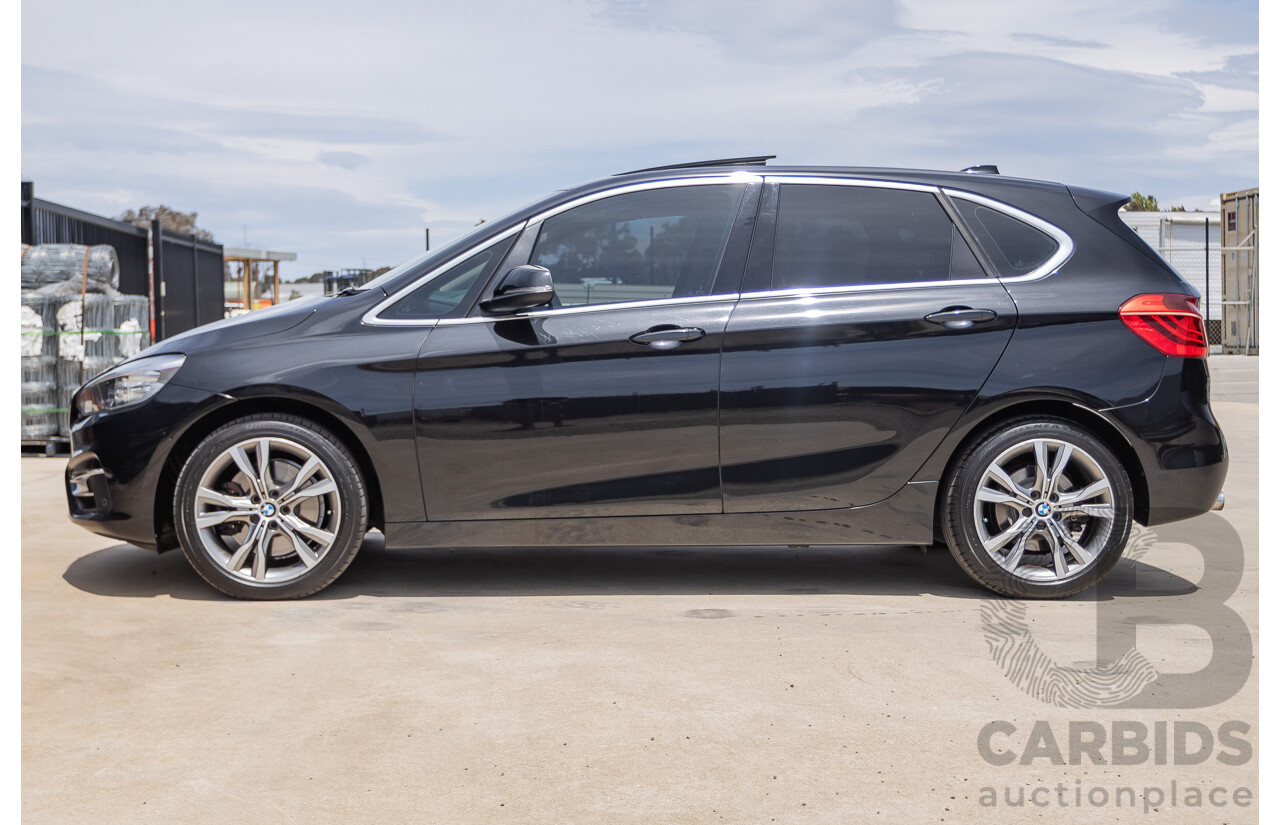 6/2015 BMW 225i Active Tourer Sport Line FWD F45 4D Wagon Black Sapphire Metallic Turbo 2.0L