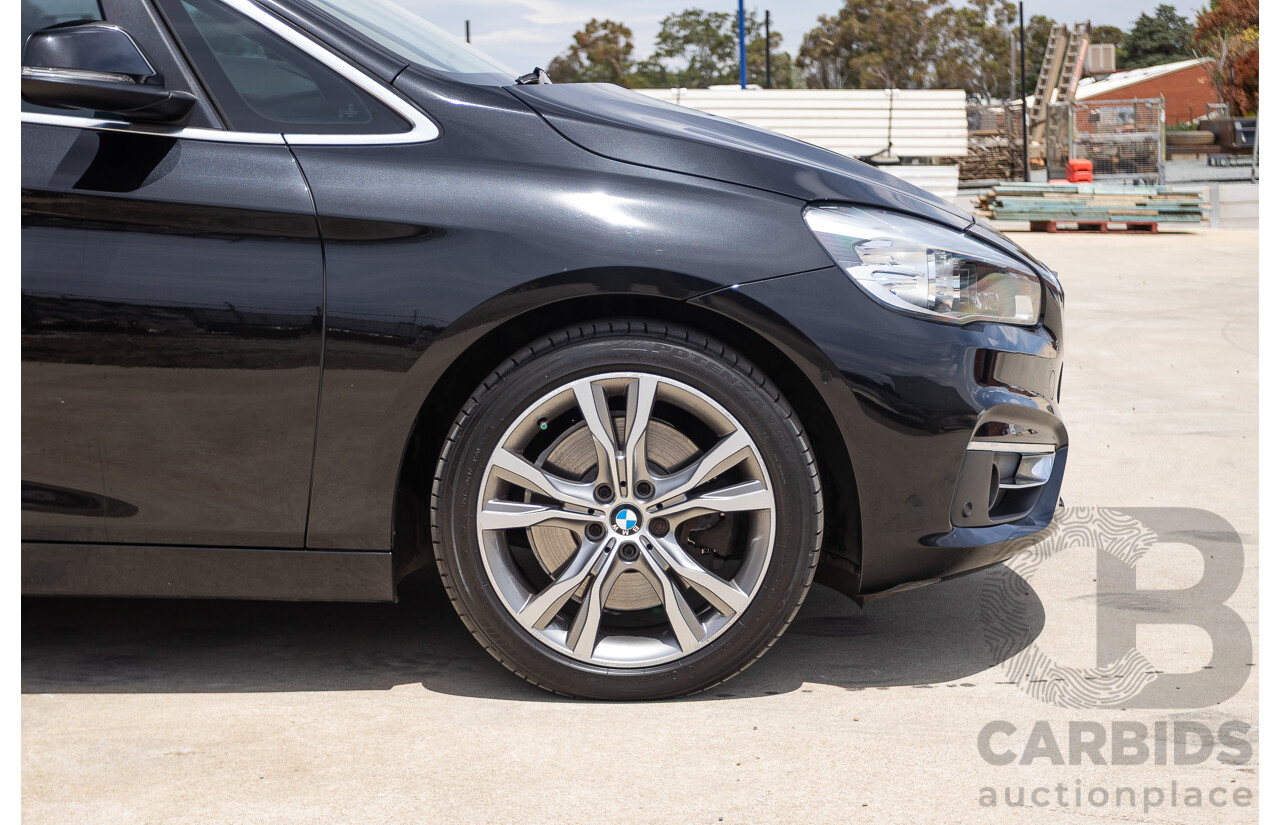 6/2015 BMW 225i Active Tourer Sport Line FWD F45 4D Wagon Black Sapphire Metallic Turbo 2.0L