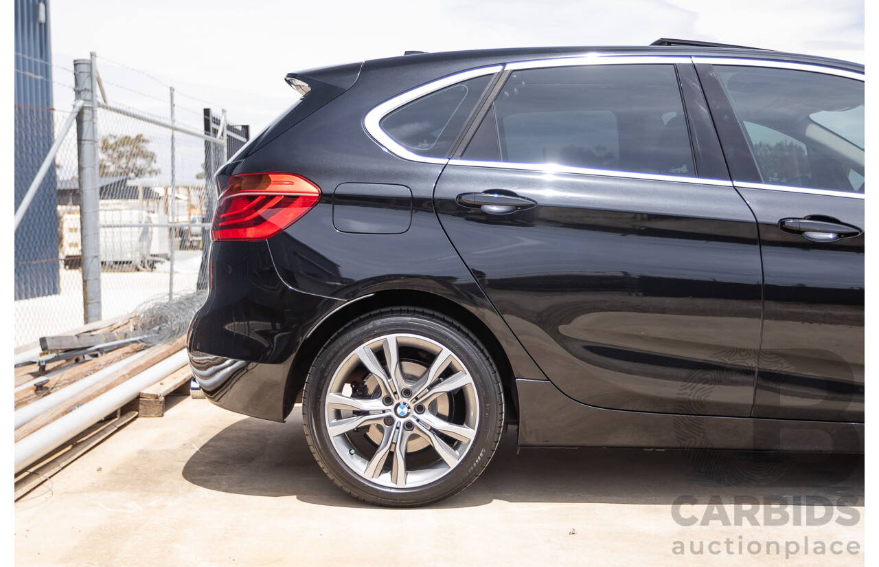 6/2015 BMW 225i Active Tourer Sport Line FWD F45 4D Wagon Black Sapphire Metallic Turbo 2.0L