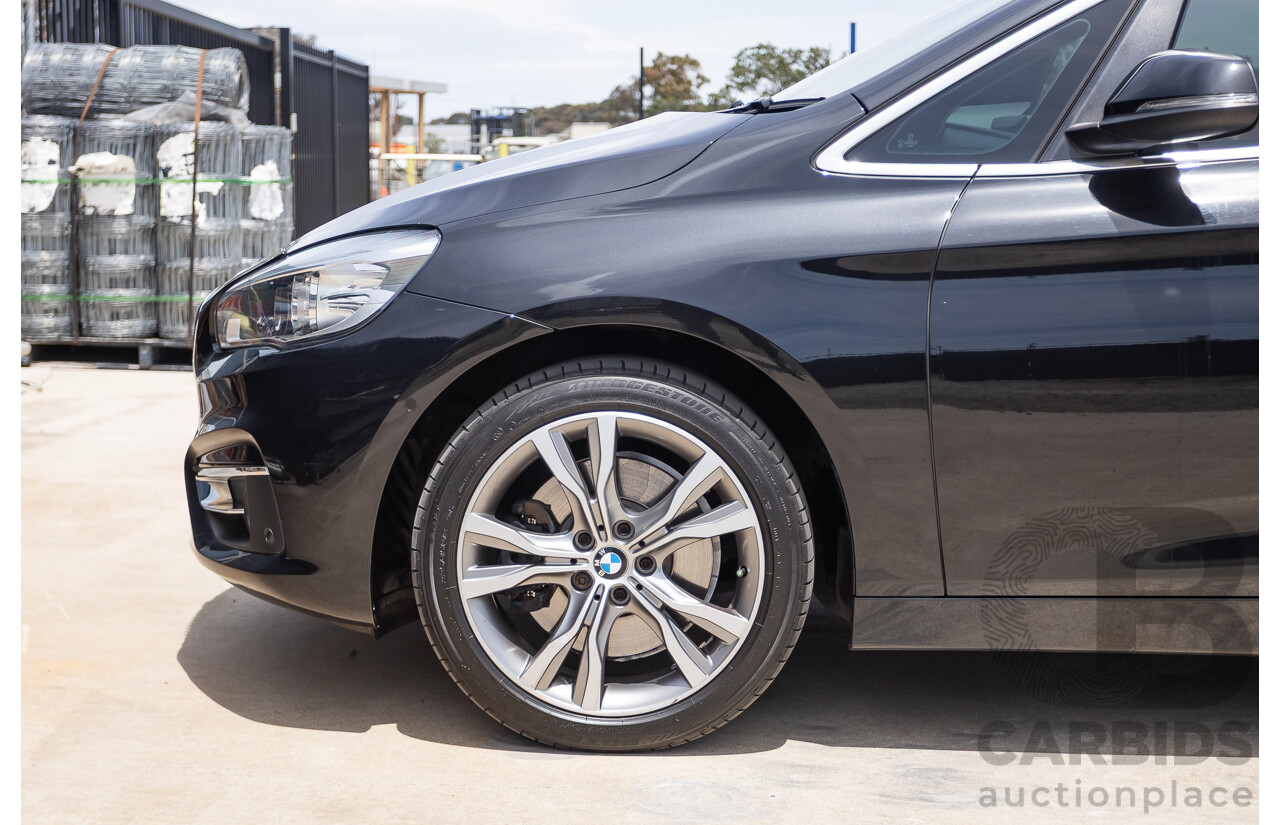 6/2015 BMW 225i Active Tourer Sport Line FWD F45 4D Wagon Black Sapphire Metallic Turbo 2.0L