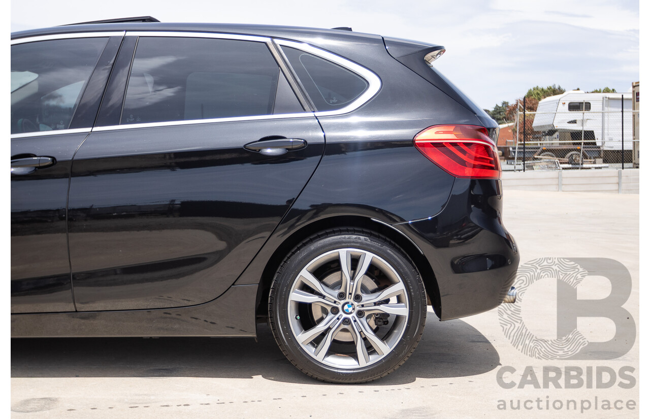 6/2015 BMW 225i Active Tourer Sport Line FWD F45 4D Wagon Black Sapphire Metallic Turbo 2.0L