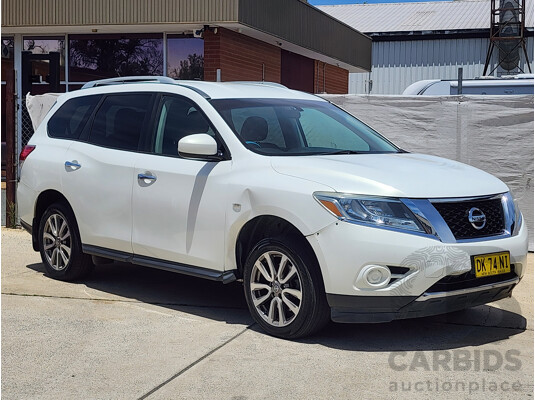 6/2014 Nissan Pathfinder ST (4x2) R52 4d Wagon White 3.5L