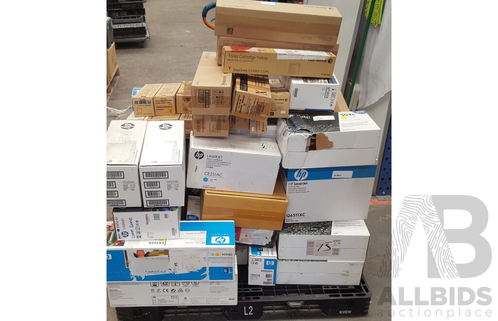 Bulk Lot of Assorted Toner Cartridges