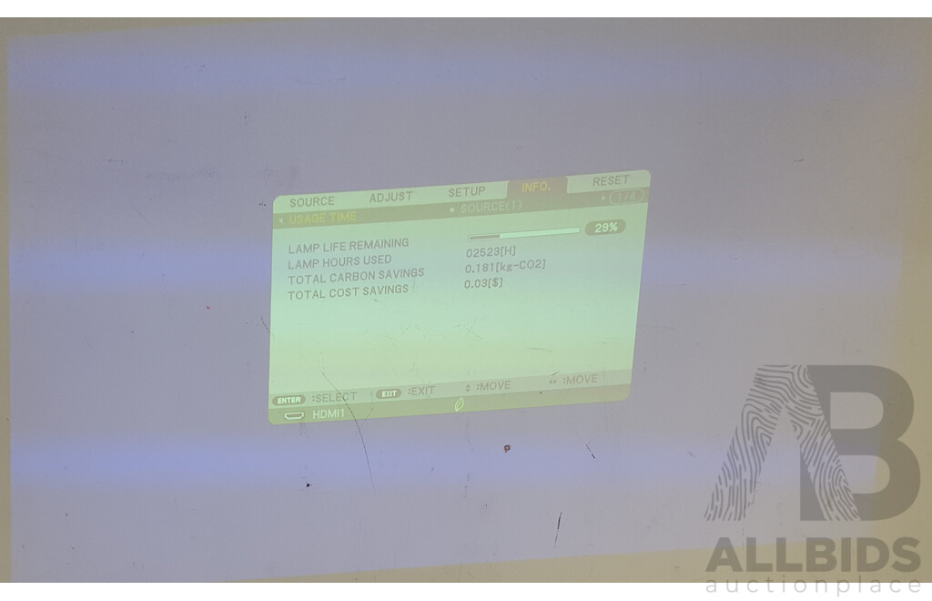 NEC (M362W) WXGA DLP Projector