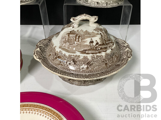 Collection of Seventeen Pieces from Two Tableware Sets Including Royal Worcester and Bosphorus J Marshall