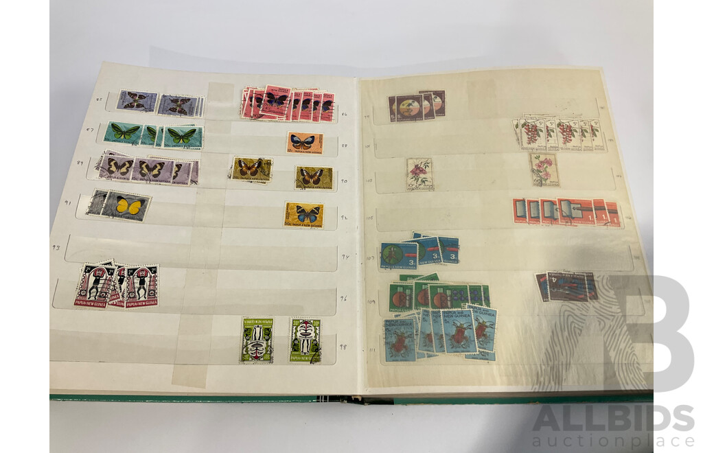 Three Albums of Papua New Guinea Stamps, Examples Spanning 1951 to 2003