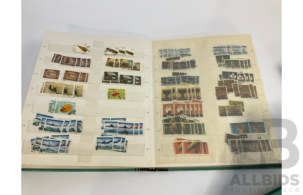 Three Albums of Papua New Guinea Stamps, Examples Spanning 1951 to 2003