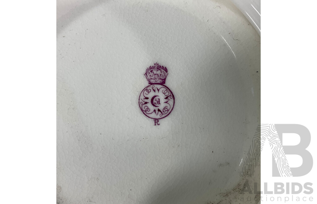 Collection of Seventeen Pieces from Two Tableware Sets Including Royal Worcester and Bosphorus J Marshall