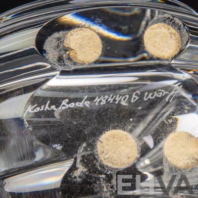 Orrefores Trumpet Vase Togeather with Kosta Boda Art Glass Vase