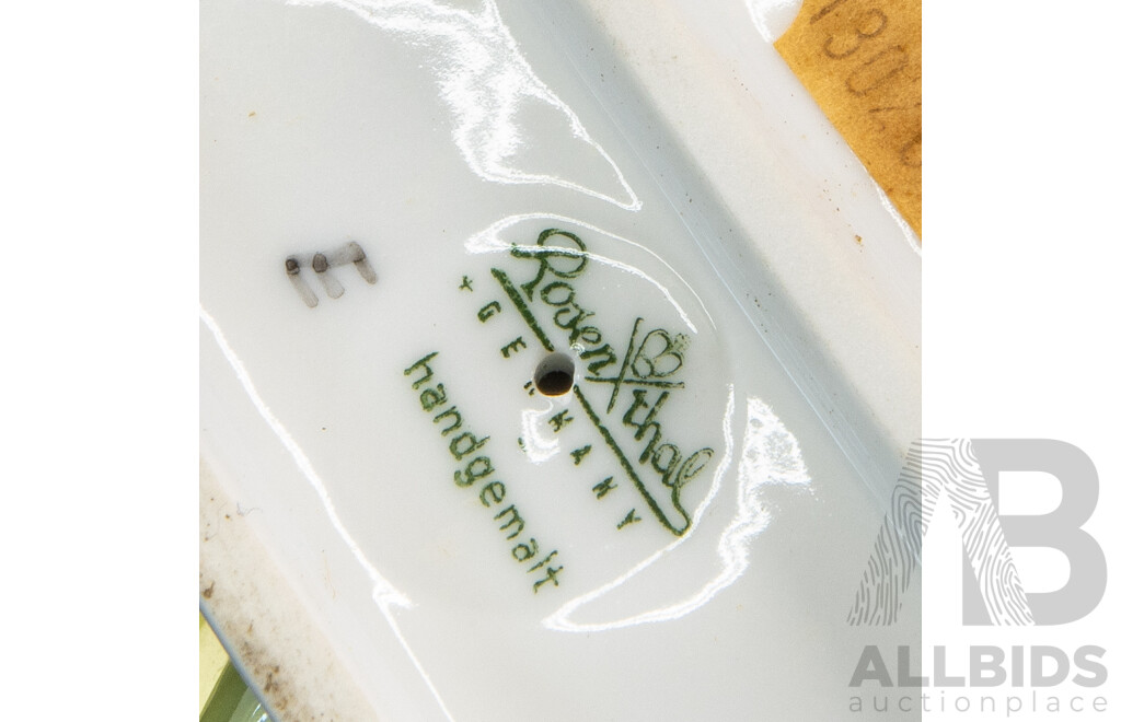 Porcelain Figure of a Wading Duck by Rosenthal, Germany