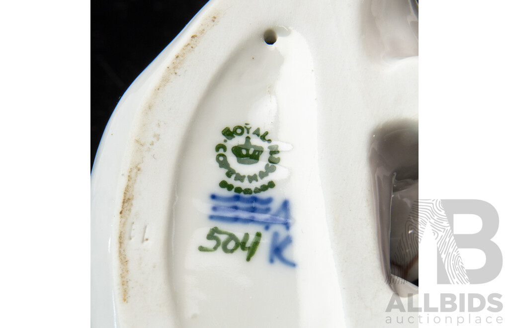 Collection of Three Royal Copenhagen Kitten Figures