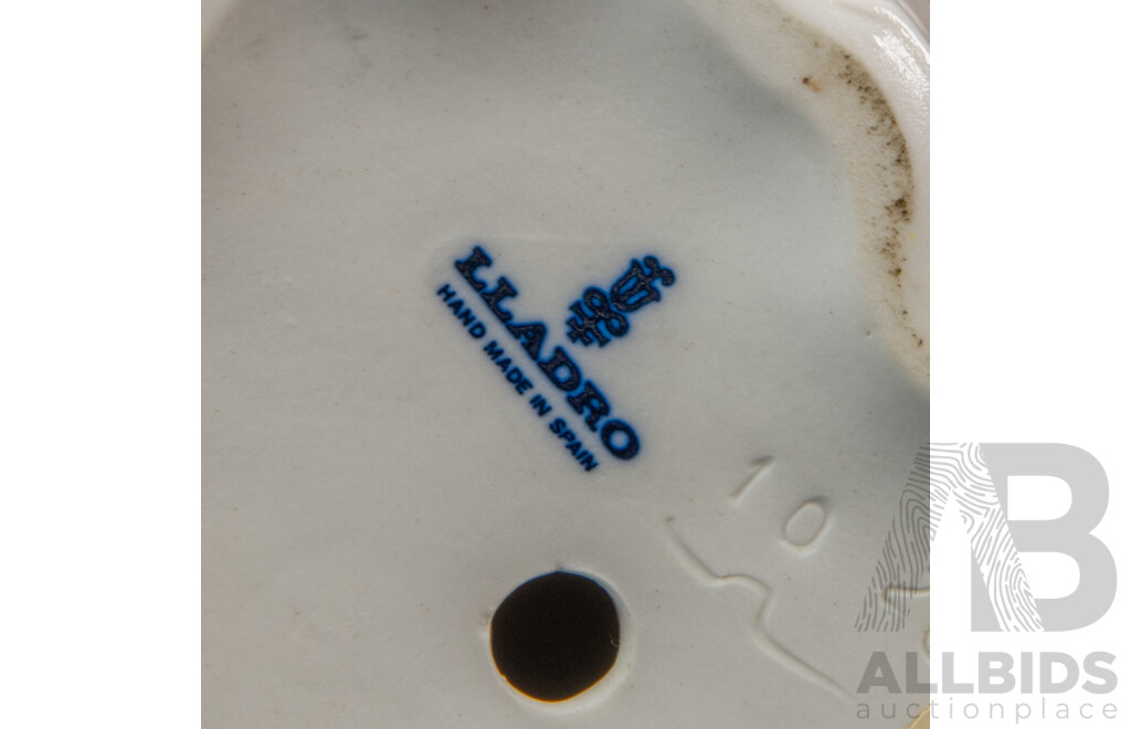 Lladro Porcelain Figure of a Lady with Pooch