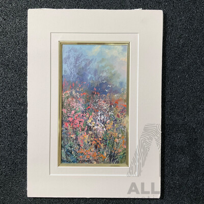 Merran Cork (1945- ) ''Spring Time Western Australia'' Oil on Canavas, 23 x 13 Cm (image)