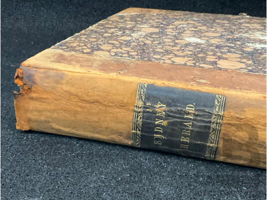 Antique Bound Volume of the Sydney Morning Herald - May to August/1867