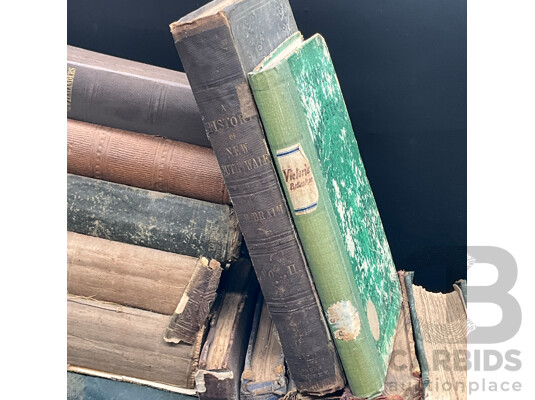 Antique, Decorative, Rare Books About Australian and New Zeland - Lot of 16