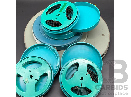 Assorted Vintage Retro Media Storage and Accessories