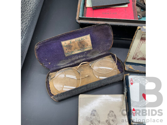 Collection of Assorted Vintage Paper Ephemera, Memorabilia and Collectibles