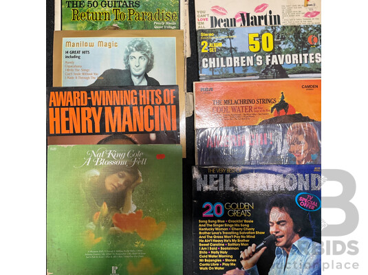 Vintage Easy Listening, Pop & Instrumental LP Collection – Denon, Cat Stevens, Neil Diamond, Dean Martin & More – 13 LPs