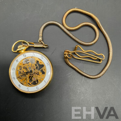 Vintage Skeleton Dial Mechanical Pocket Watch - Lot of 6