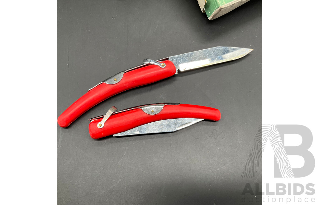 Vintage DOUBLE ARROW Pocket Knives - Lot of 48