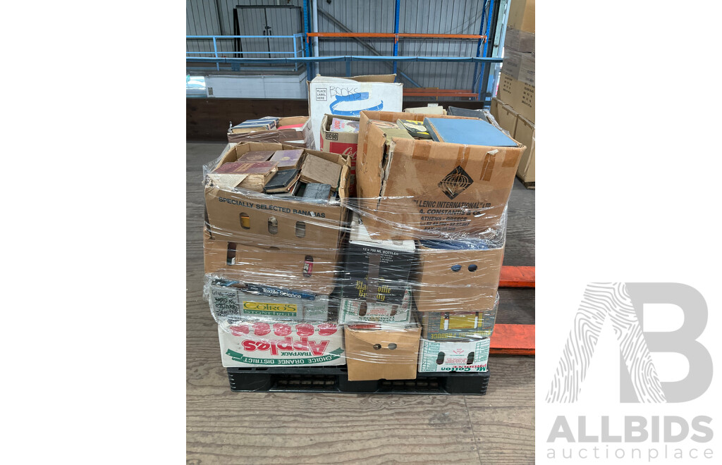 One Full Pallet - Mystery Collection of Vintage Books