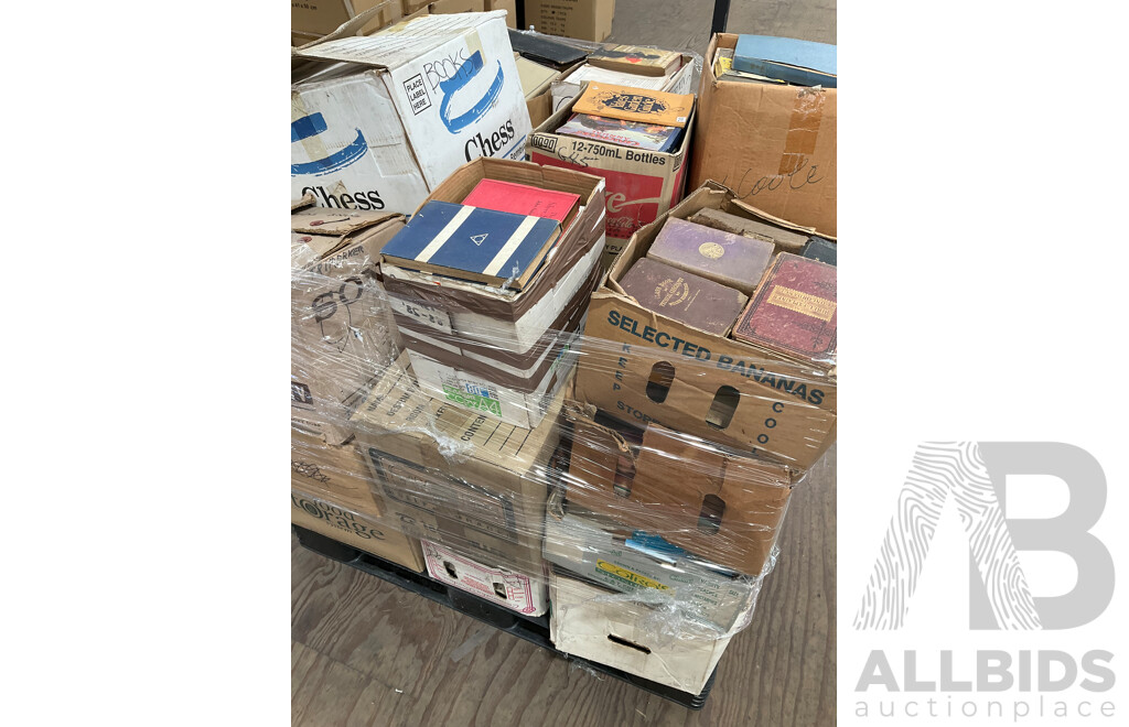 One Full Pallet - Mystery Collection of Vintage Books