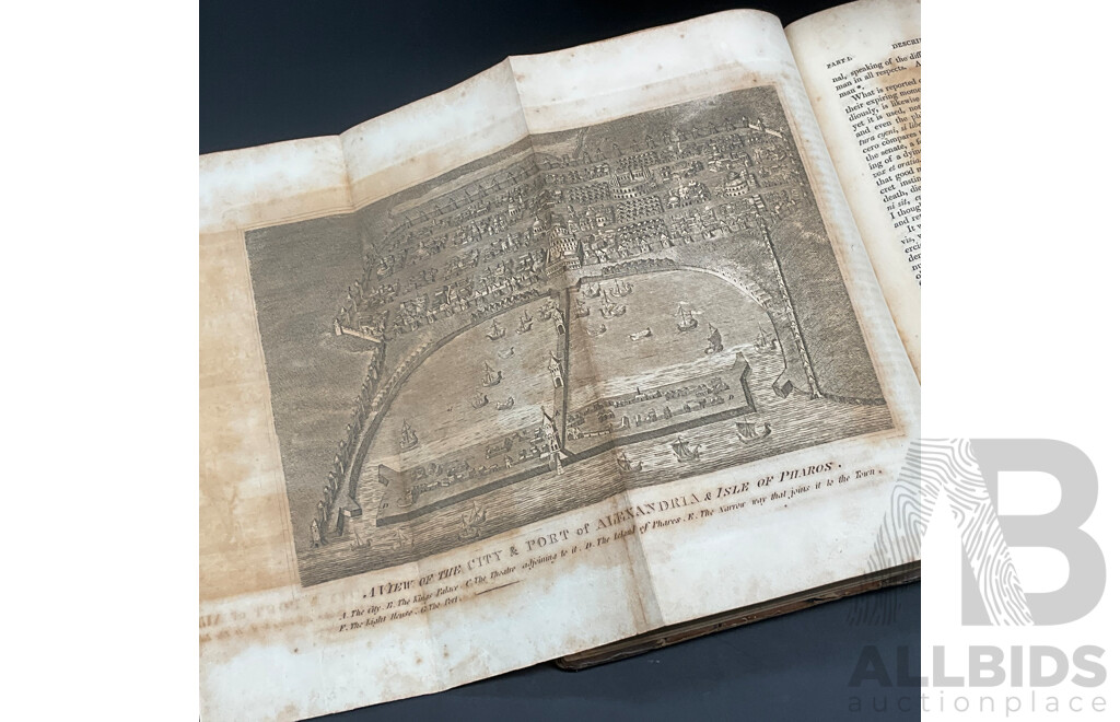 Six Antique Leather-Bound Books of Rollin's Ancient History