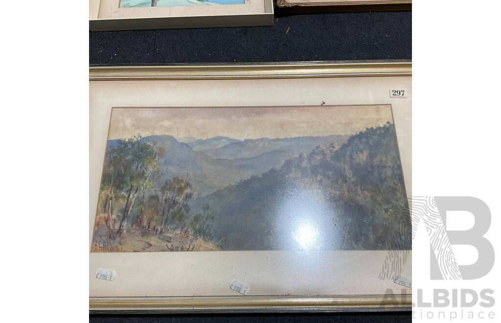 Variety of Vintage Landscape Paintings, Including T.Ansteel, Carlyle Jackson, Will Martin, Robert Johnson, H. Tebbitt and Others - Lot of 8