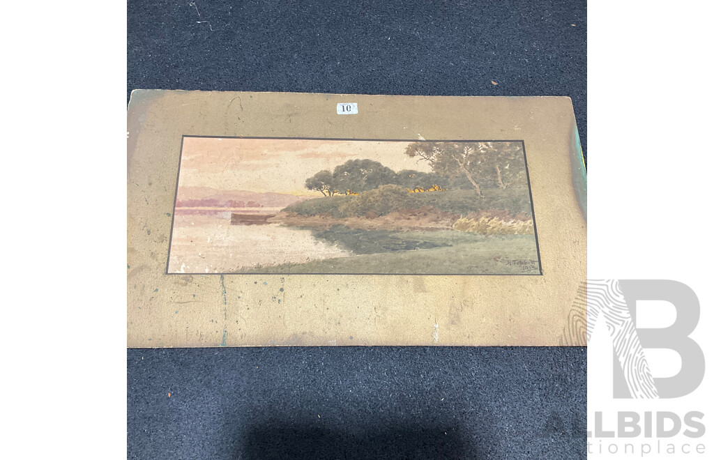 Variety of Vintage Landscape Paintings, Including T.Ansteel, Carlyle Jackson, Will Martin, Robert Johnson, H. Tebbitt and Others - Lot of 8