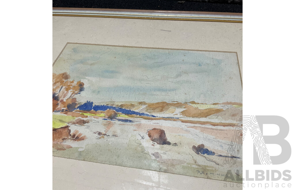 Variety of Vintage Landscape Paintings, Including T.Ansteel, Carlyle Jackson, Will Martin, Robert Johnson, H. Tebbitt and Others - Lot of 8