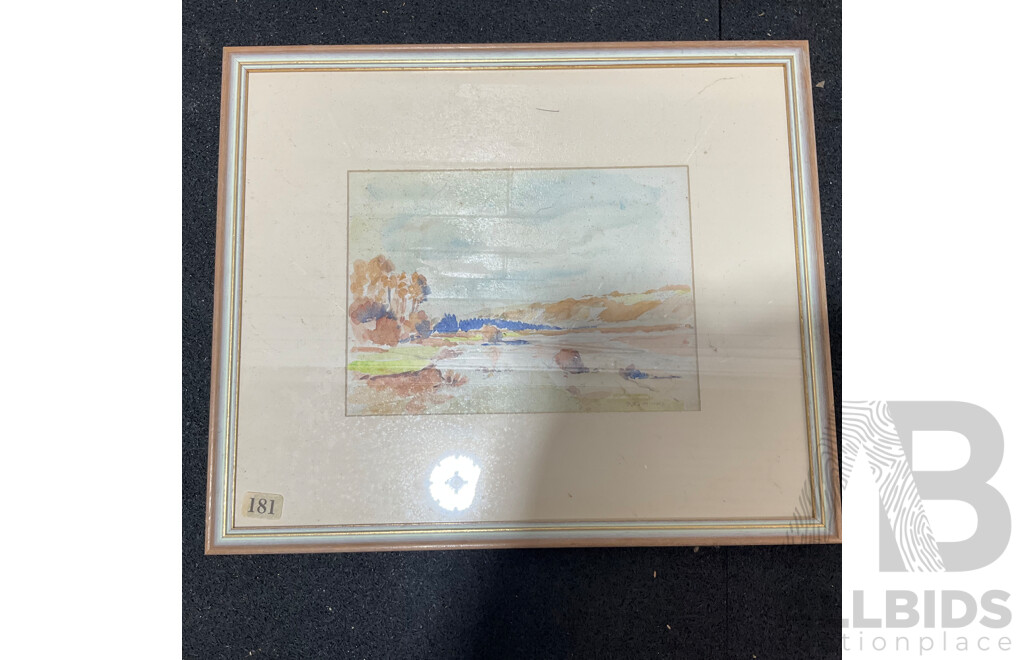 Variety of Vintage Landscape Paintings, Including T.Ansteel, Carlyle Jackson, Will Martin, Robert Johnson, H. Tebbitt and Others - Lot of 8