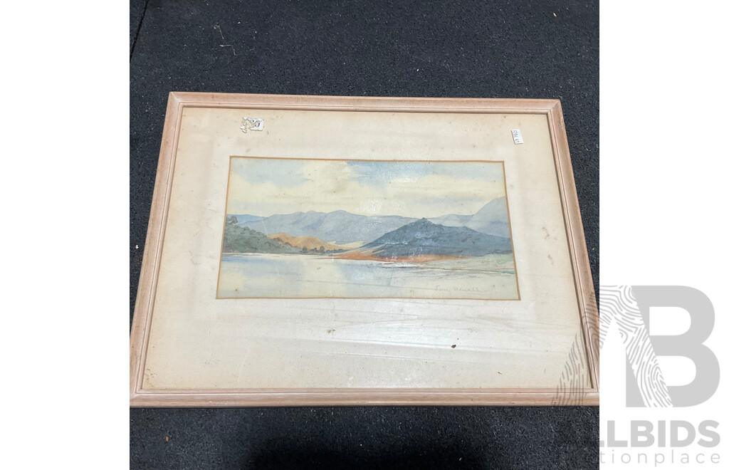 Variety of Vintage Landscape Paintings, Including T.Ansteel, Carlyle Jackson, Will Martin, Robert Johnson, H. Tebbitt and Others - Lot of 8