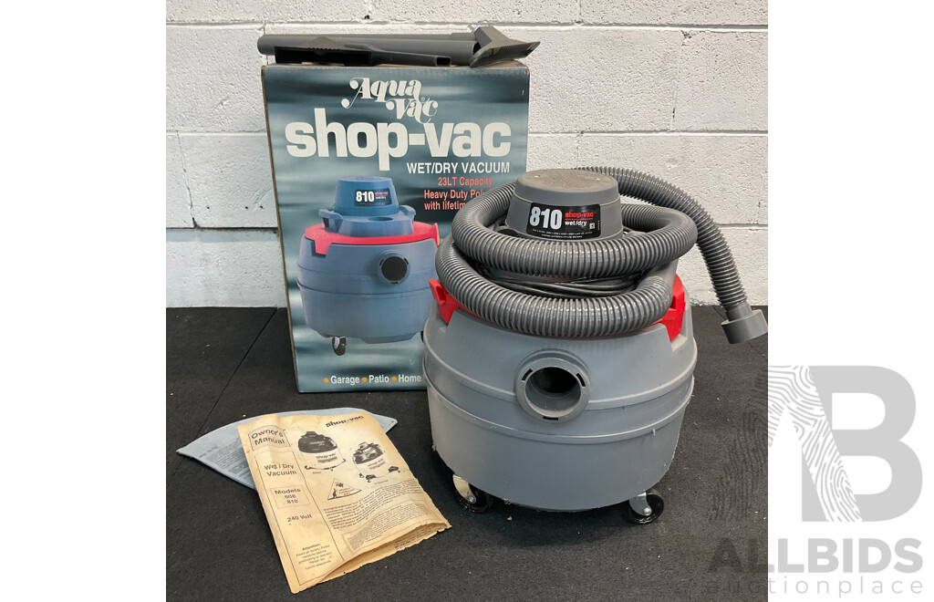Vintage SHOP-VAC 810 Wet/Dry Vacuum