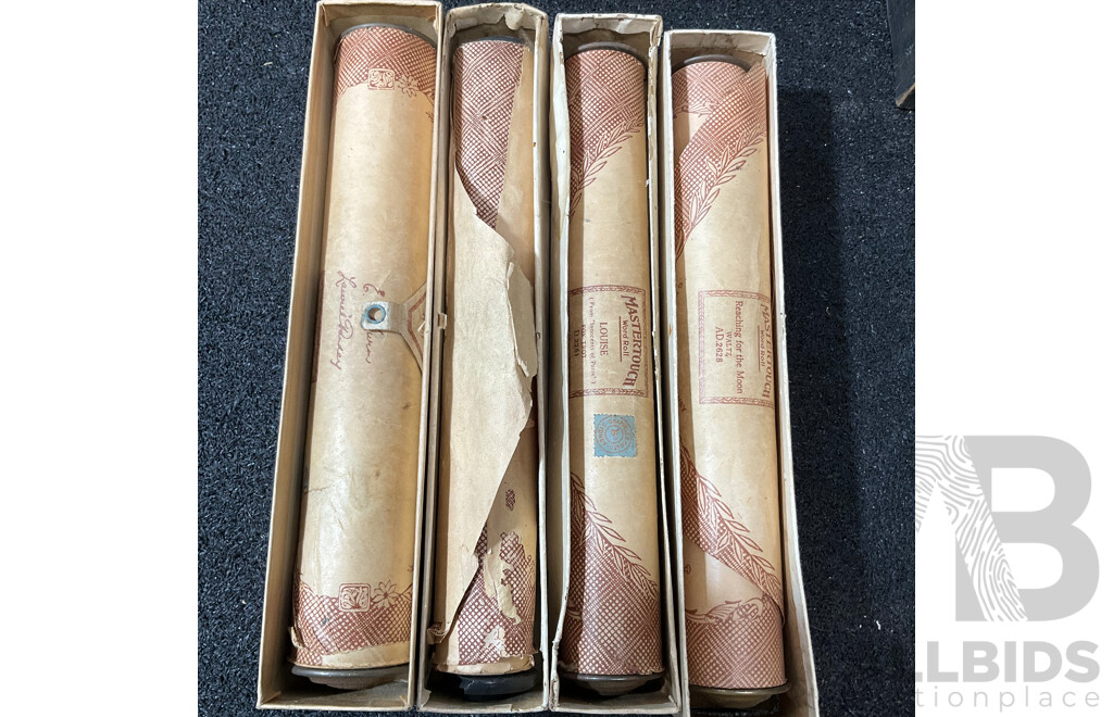 Assorted Pianola Rolls, Including Mastertouch Hand Plaqued Rolls - Lot of 8