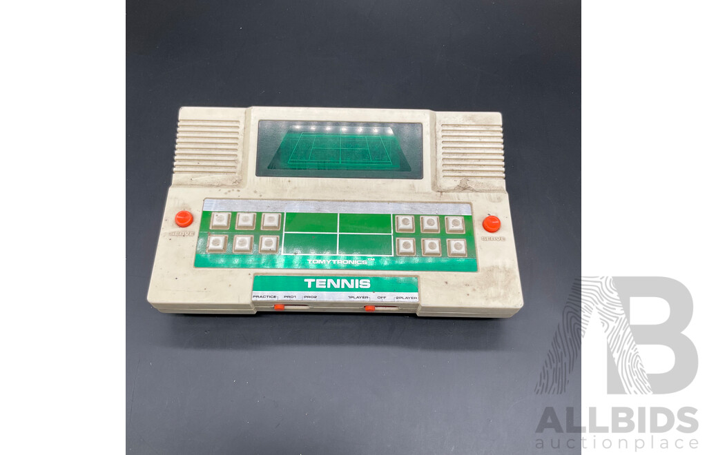 TOMY TRONICS Tennis Handheld Electronic Game