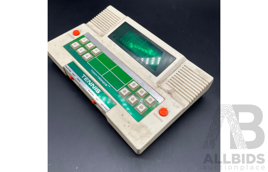 TOMY TRONICS Tennis Handheld Electronic Game