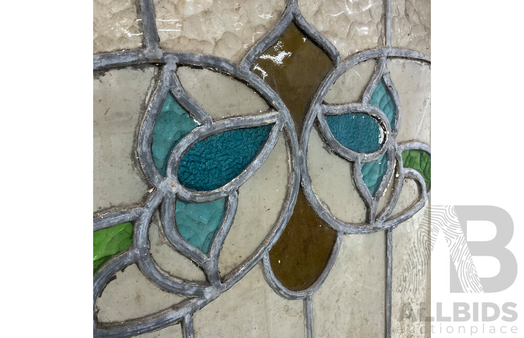 Matching Set of Six Leadlight Windows