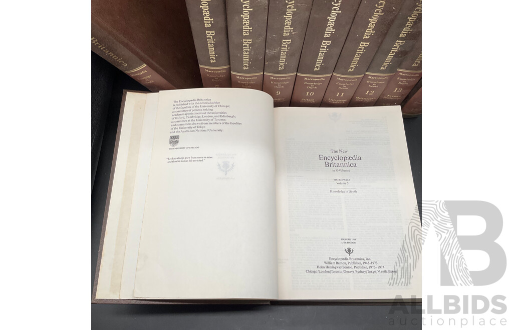 Encyclopaedia Britanica Volumes 5 to 14 - Lot of 10