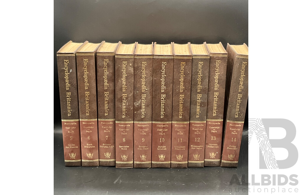 Encyclopaedia Britanica Volumes 5 to 14 - Lot of 10