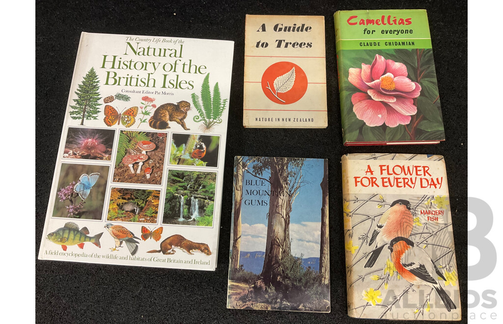 Collection of Vintage Gardening Books, Including Titles on Orchids, Ferns and Australian Gardens