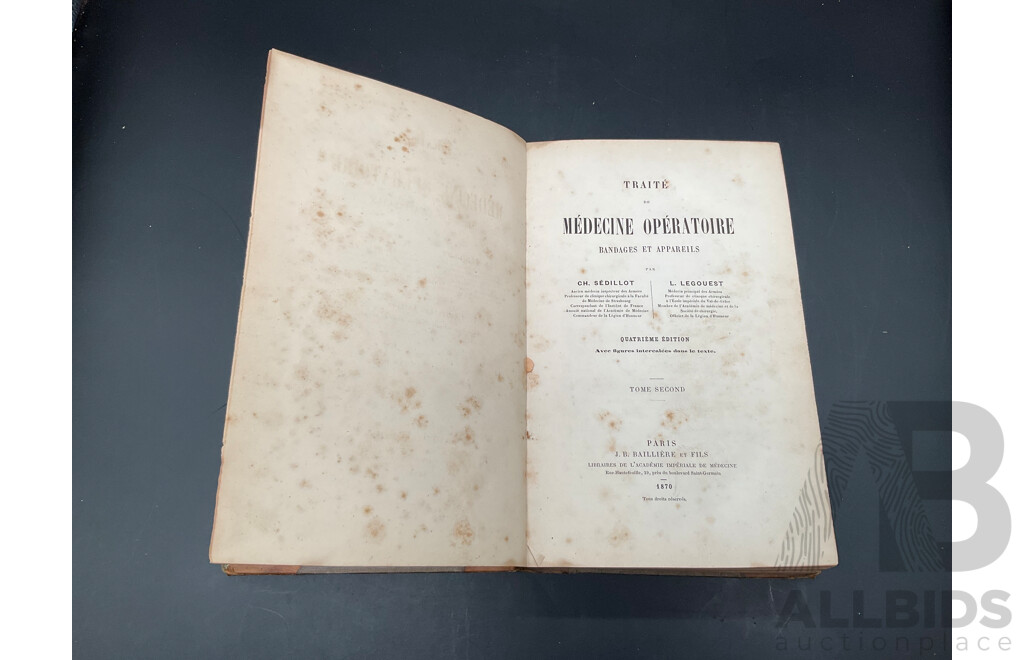 Assorted Antique Books, Including Faiths of the World. Vol I and II, Newtown's Works, the Argosy and Traite De Medicine Operatiore - Lot of 5