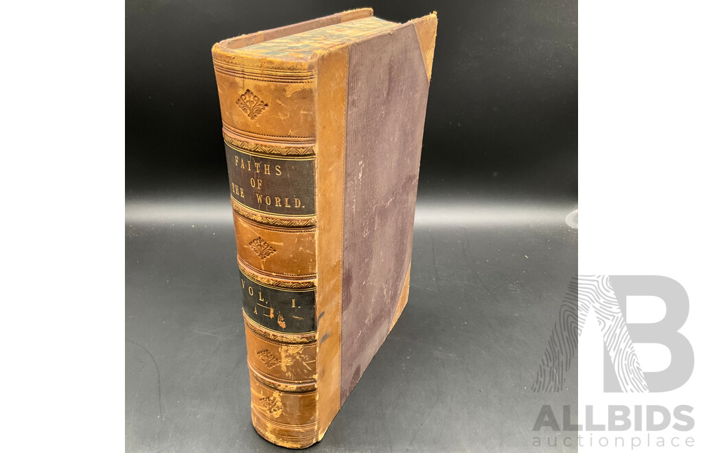 Assorted Antique Books, Including Faiths of the World. Vol I and II, Newtown's Works, the Argosy and Traite De Medicine Operatiore - Lot of 5