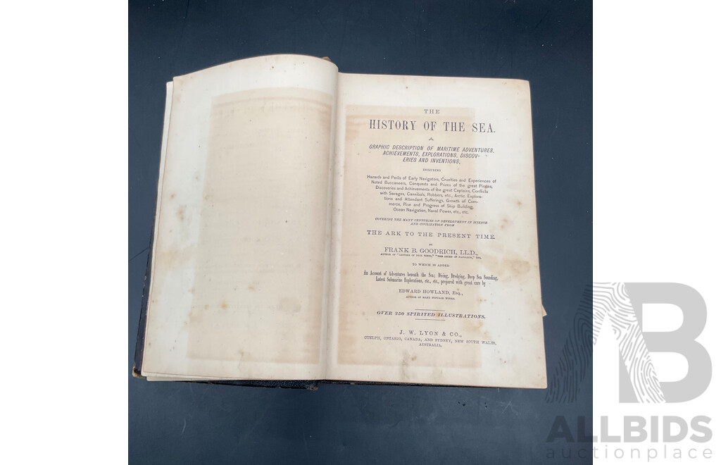 HISTORY of the SEA by Frank B. Goodrich