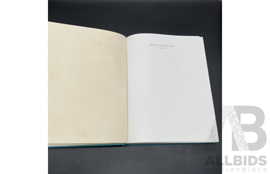 BRITISH AEROPLANES 1914-18 by J.M.Bruce