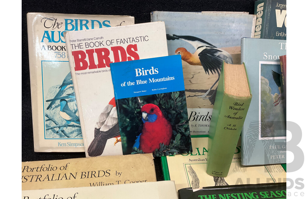 Collection of Vintage Books Focused on Birds, Pets and WildLife