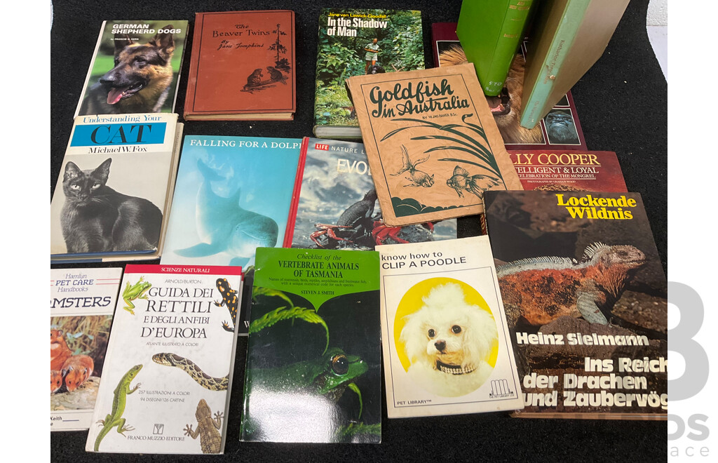 Collection of Vintage Books Focused on Birds, Pets and WildLife