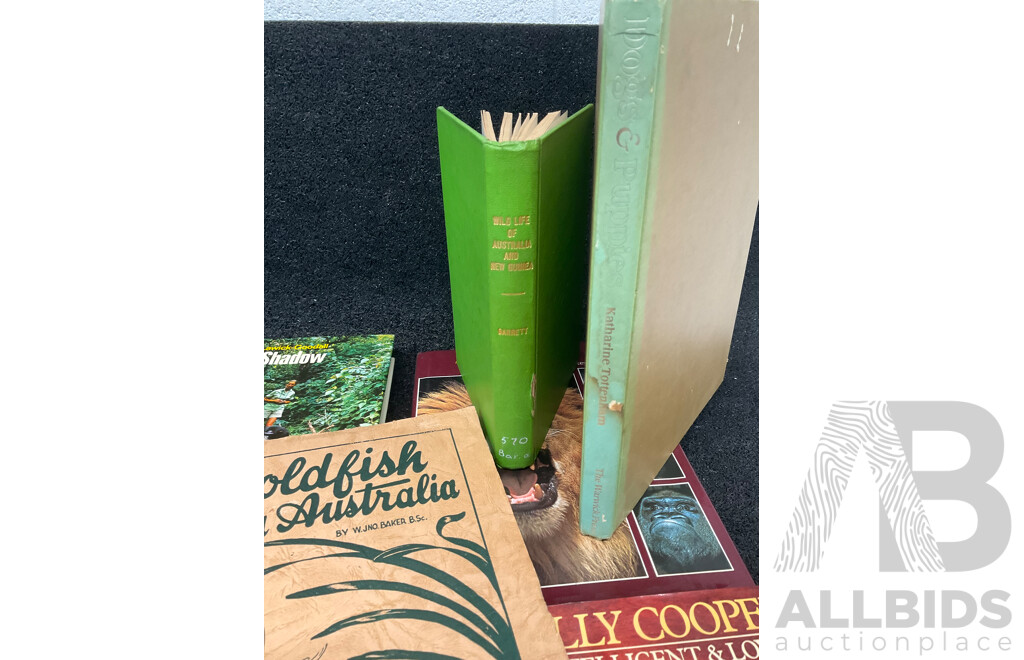 Collection of Vintage Books Focused on Birds, Pets and WildLife