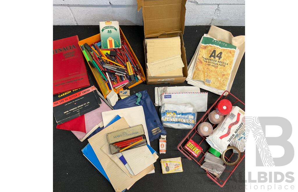 Assorted Vintage Office and Stationery Supplies