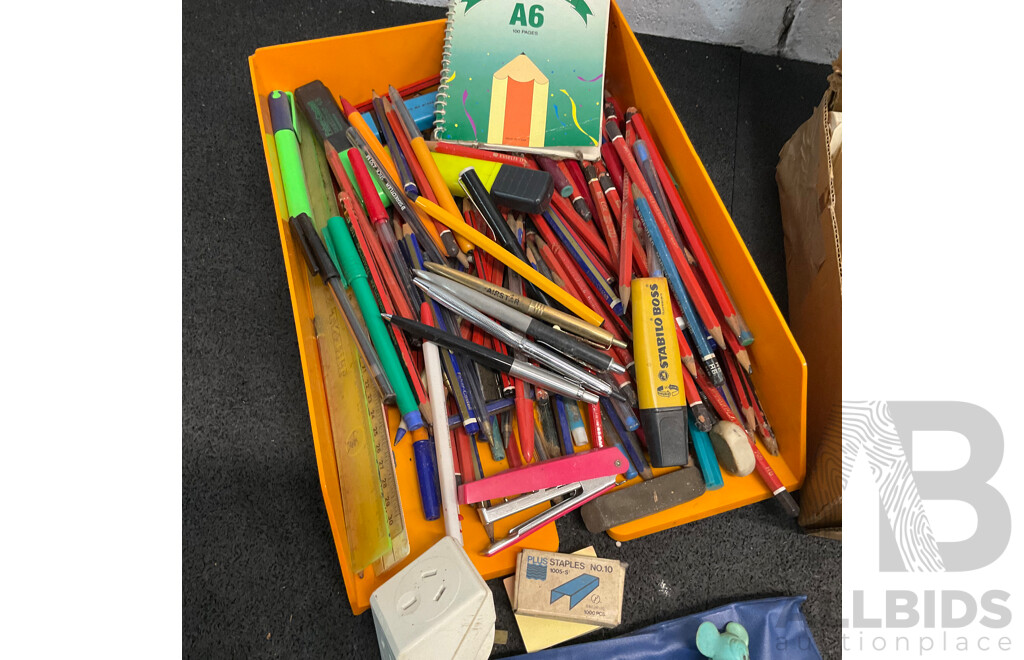 Assorted Vintage Office and Stationery Supplies