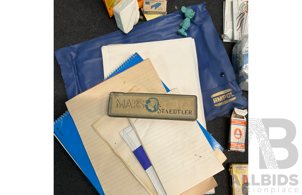 Assorted Vintage Office and Stationery Supplies